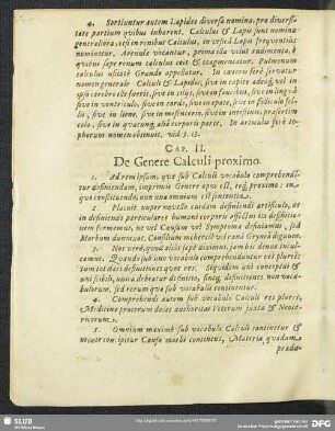 Cap. II. De Genere Calculi proximo