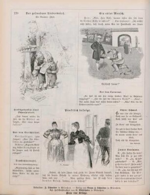 "Der gefundene Liebesbrief. Ein Gnomen-Idyll" "Ein edler Mensch" "Pünktlich befolgt"