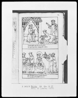 Illustrationen zur Vita Sancti Benedicti & Bis-Bini-Vita — ---, Folio 32rectoBildseite