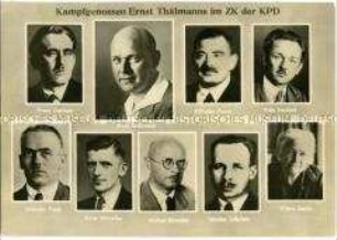 Ernst Thälmann und die Mitglieder des ZK der KPD
