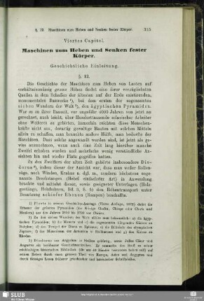 Maschinen zum Heben und Senken fester Körper.