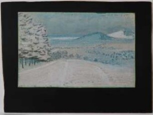[Winterlandschaft mit Bergen]