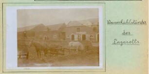 Foto des Wasserkühlständers des Pferdelazaretts Haudreville