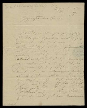 Brief von Louis Spohr an Gustav Nauenburg