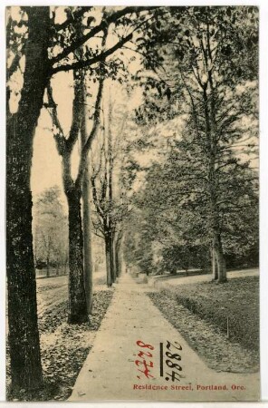 Portland, Oregon. Residence Street