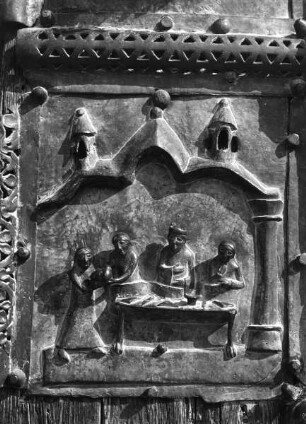 Linker Flügel — Übergabe des Hauptes des Johannes an Herodias