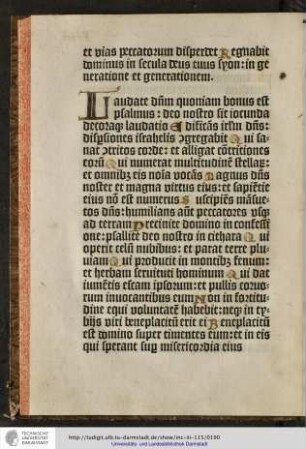 Laudate dominum quoniam bonus est psalmus...