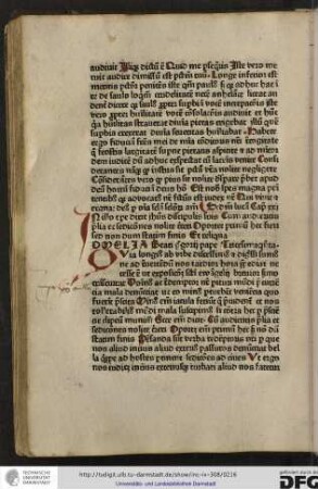 Secundum Lucam capitulum xxi. In illo tempore dixit Ihesus discipulis suis Cum audieritis prelia...