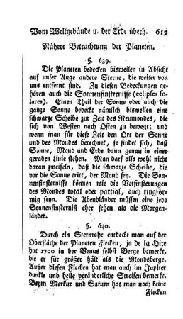 Nähere Betrachtung der Planeten