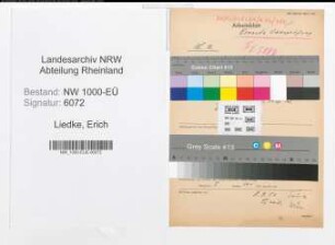 Entnazifizierung Erich Liedke, geb. 08.07.1904 (Buchhalter)