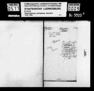 Kommunsachen: Mühlen, Oberamt Maulbronn