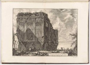 Tempio antico volgarmente detto della Salute (Antiker Tempel, Tempio della Salute genannt), aus der Folge "Vedute di Roma"