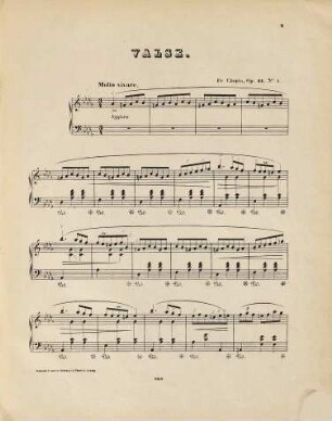 Trois valses pour le piano : op. 64, No. 1