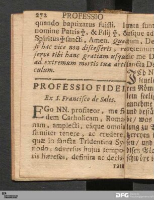 Professio Fidei.