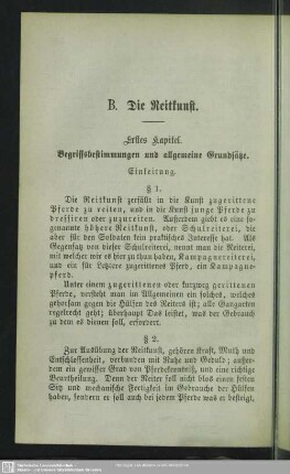 B. Reitkunst