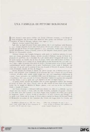 14: Una famiglia di pittori bolognesi