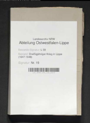 Mondierung, Unterhalt und Einquartierung schwedischer Reiter als Salvegarden
