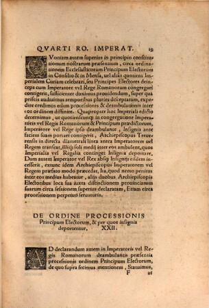Avrea Bvlla Caroli Qvarti Romanorvm Imperatoris, & Regis Bohemiae, &c.
