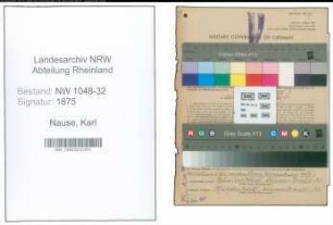 Entnazifizierung Karl Nause , geb. 07.08.1895 (Beamter)