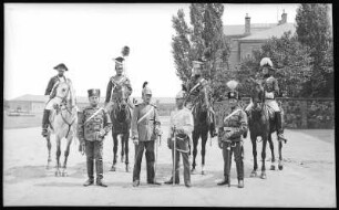 Großenhain. Uniformen des Königlich Sächsischen Husaren-Regiments Nr.18.