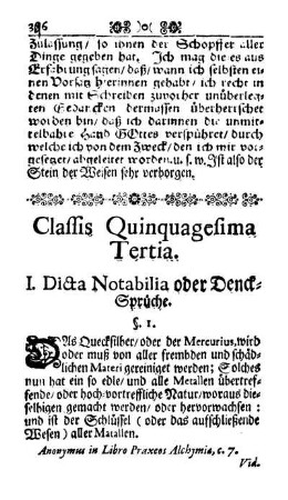 Classis Quinquagesima Tertia.