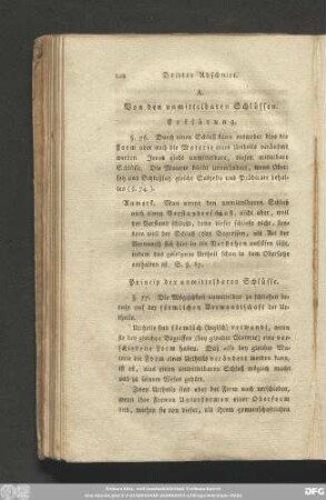 A. Von den unmittelbaren Schlüssen.
