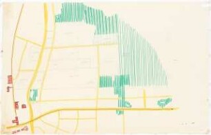 Städtebauliche Planung im Teltowschen, Waltersdorfer Chaussee, Neudecker Weg, Narkauer Weg, Berlin-Rudow: Geplante Grünflächen 1.2000