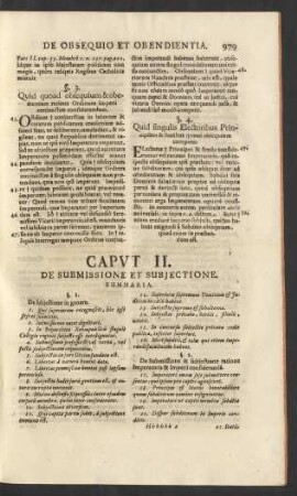 Caput II. De Submissione Et Subjectione.