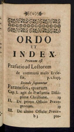 Ordo et Index