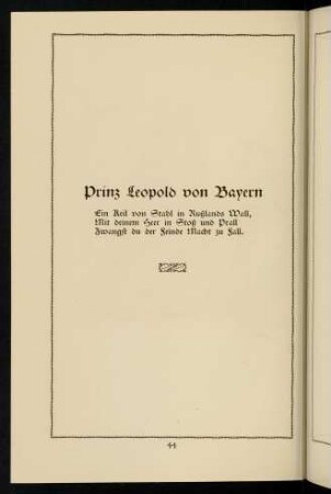 44-63, Prinz Leopold von Bayern - Weddigen