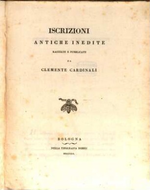 Iscrizioni antiche inedite