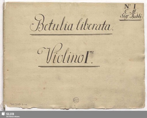 La Betulia liberata - Mus.3549-D-4a