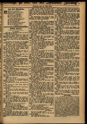Zweite Ausgabe vom Sonntag, den 21. Mai 1893.