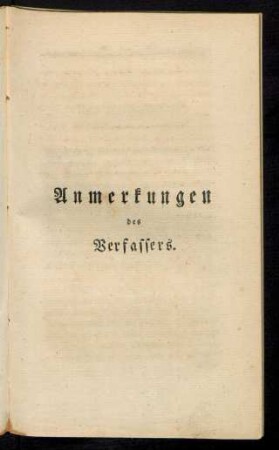 Anmerkungen des Verfassers