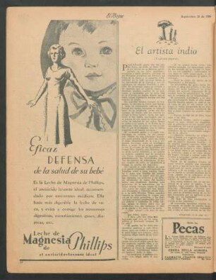 El artista indio : (Tradición popular)