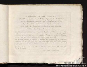 Al Cavaliere Giuseppe Valadier