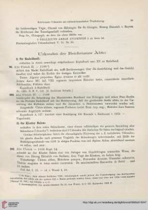 Urkunden der Reichenauer Äbte