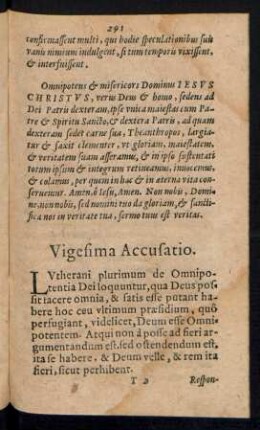 Vigesima Accusatio.