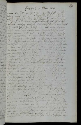 Freytag d 8 Xbris [Dezember] 1730