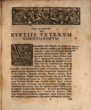 Ioachimi Hildebrandi S. Theol. D. Et SS. Antiq. In Acad. Ivlia Ordin. Prof. De Nvptiis Vetervm Christianorvm Libellvs