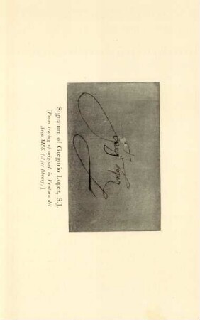Signature of Gregorio Lopez, S.J.