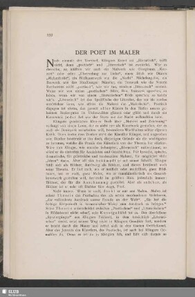 Der Poet Im Maler