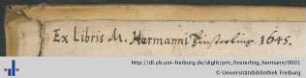 [Provenienz]: Finsterling, Hermann