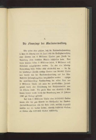 3. Die Finanzlage der Marineverwaltung