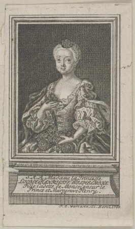 Bildnis der Louise Henriette Wilhelmine von Anhalt-Dessau