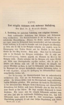 241-262 Das religiöse Erkennen nach moderner Auffassung