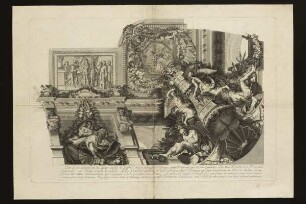 Deckengemälde Ausschnitt (Le Grand Escalier de Versailles, Taf. 4)