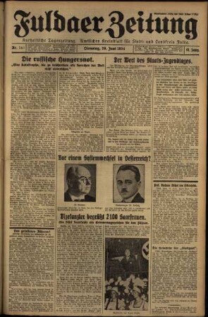 Ausgabe vom Dienstag, den 26. Juni 1934.
