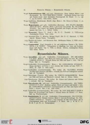 Byzantinische Münzen (Nr. 1155-1176)
