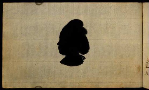 Beata Elisabetha Mayerin, Schwester (Silhouette). Lauchertal, 25.03.1782